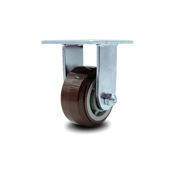 4 Inch Polyurethane Wheel Rigid Caster with Ball Bearing